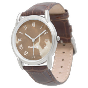 Montre Collection moderne Vache Faux Cuir Élégante
