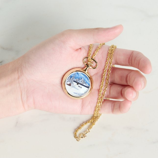 Montre Collier en Or Hiver Merveilleux (main)