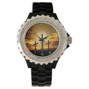 Montre Colombe bénie par Jésus-Christ Calvery de Vierge