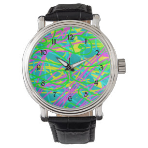 Montre Color My Dreams Scribble Motif Expressive Artsy