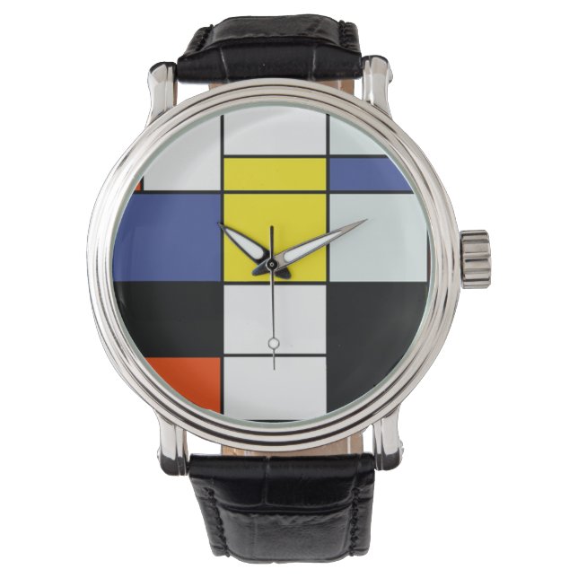 Montre Composition A de Piet Mondrian - Art Moderne Abstr (devant)