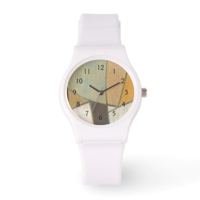 Montre Composition Abstraite avec des couleurs bouchées (Recto)