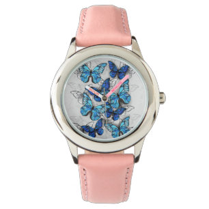 Montre Composition des White and Blue Butterflies