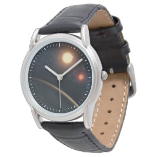 Montre Concept de l'artiste illustrant Kepler-16b.