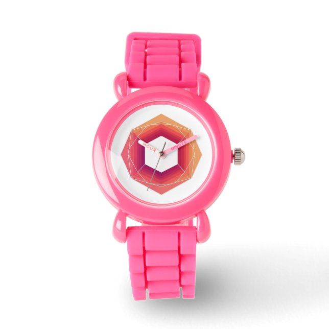 Montre Conception angulaire élégante (Recto)
