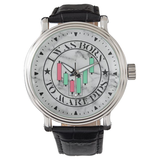 Montre Conception commerciale | Motif haussier | Marbre (devant)