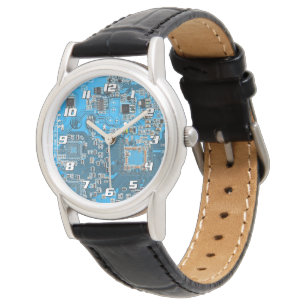 Montre Conception de carte de circuit imprimé PCB bleue p