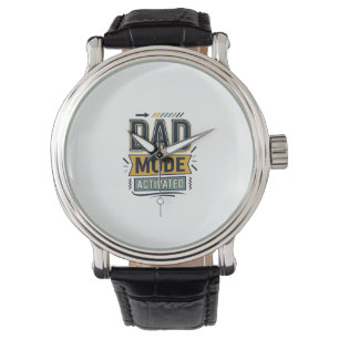 Montre Conception de chemise à gravure vintage Mode Papa