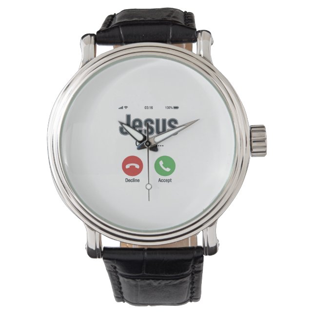 Montre Conception de chemise chrétienne pour écran de tél (devant)