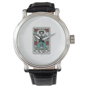 Montre Conception de chemise de carte de tarot d'infirmiè