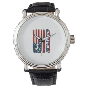 Montre Conception de chemise de drapeau patriotique de pa
