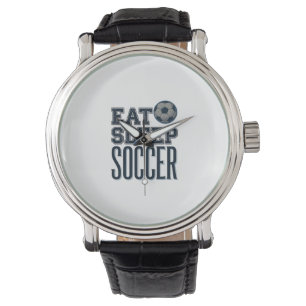 Montre Conception de chemise de football vintage Eat Slee