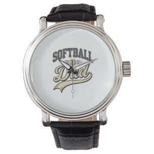 Montre Conception de chemise de papa de softball vintage