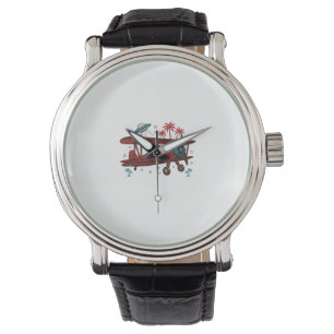 Montre Conception de chemise de voyage tropicale UFO Bipl