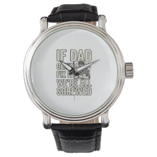 Montre Conception de chemise drôle papa mécanicien si pap