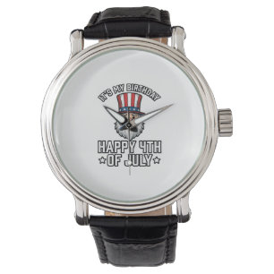 Montre Conception de chemise gnomique patriotique d'anniv