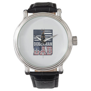 Montre Conception de chemise pour chien patriotique Dober