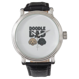 Montre Conception de chemise pour papa gribouillis vintag