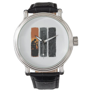 Montre Conception de chemise triptyque d'outils de mécani