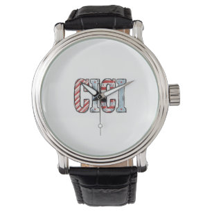 Montre Conception de chemise vectorielle de nom CICI patr
