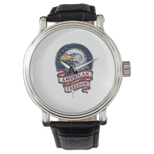 Montre Conception de chemise vectorielle ruban patriotiqu