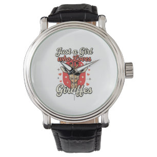 Montre Conception de chemise vintage pour fille amoureuse