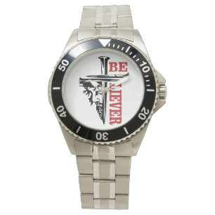 Montre Conception de clou de croix de Jésus – Puissant Ch