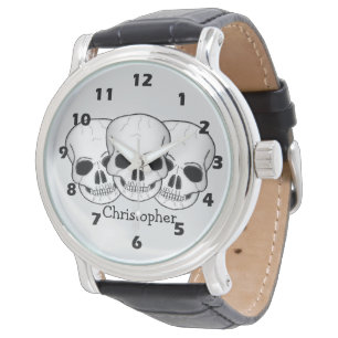 Montre Conception de crâne d'art fantastique