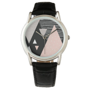 Montre Conception de crête de montagne de Scandi