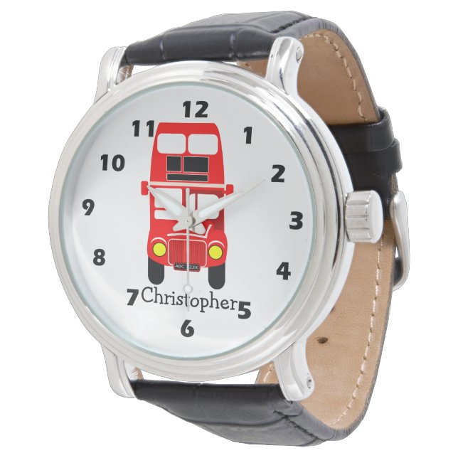 Montre Conception de double pont rouge  (Incliné)