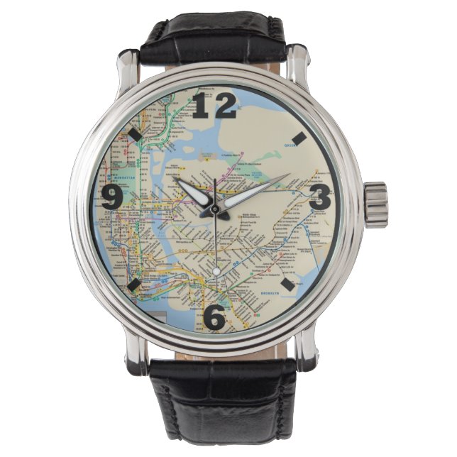 Montre Conception de la ligne New York (devant)