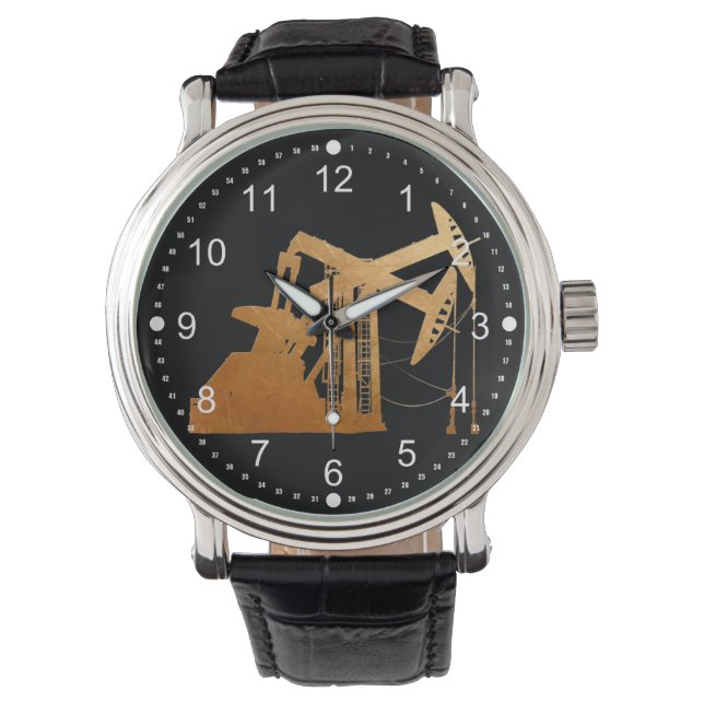 Montre Conception de l'unité de pompage à l'huile de cuiv (devant)