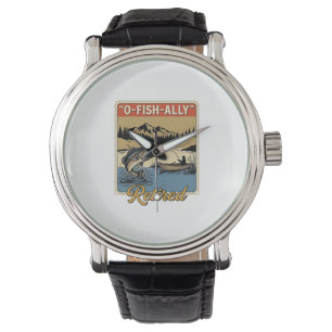 Montre Conception de maillot de pêche vintage O-Fish-Ally