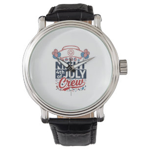 Montre Conception de maillot patriotique d'infirmière de
