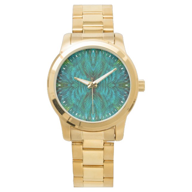 Montre Conception de plume de kaléidoscope (devant)