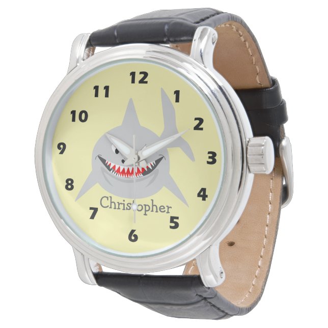 Montre Conception de requin (Incliné)