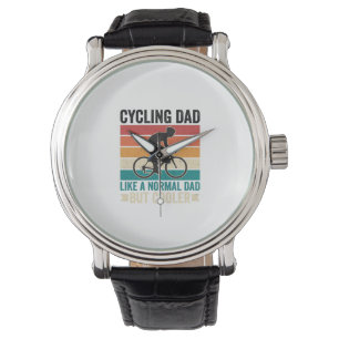 Montre Conception de T-shirt de papa cycliste vintage pou