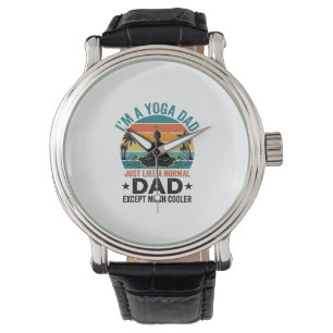 Montre Conception de T-shirt drôle de papa yoga Vintage S
