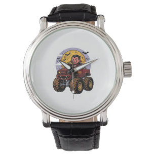 Montre Conception de T-shirt Halloween de camion monstre