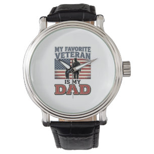 Montre Conception de t-shirt patriotique Mon père est mon