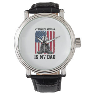 Montre Conception de t-shirt patriotique Mon père est mon