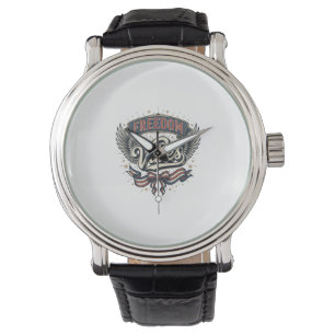 Montre Conception de T-Shirt Patriotique Vintage Vibes de