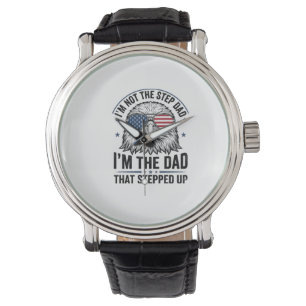 Montre Conception de t-shirt vintage d'aigle de beau-père