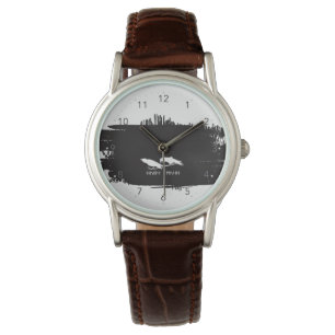 Montre Conception de tatouage de corbeaux vikings Huginn 