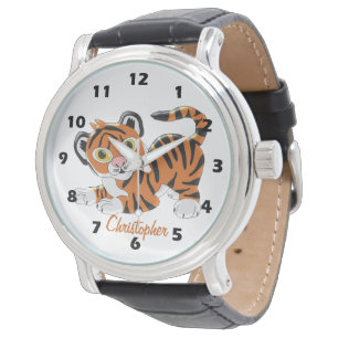 Montre Conception de tigre personnalisée