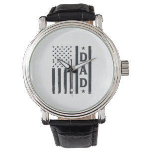 Montre Conception de vecteur de drapeau américain de papa