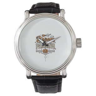 Montre Conception de vecteur de sorcière vintage Hallowee