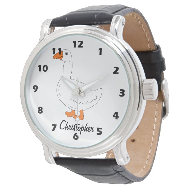 Montre Conception d'oie Personnalisée (Incliné)