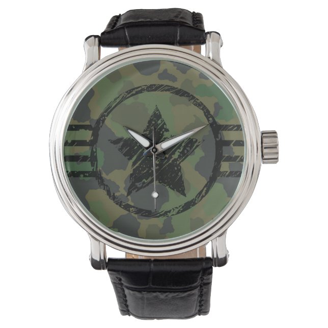 Montre conception du camouflage militaire (devant)