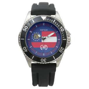 Montre Conception personnalisée du drapeau de l'État de G